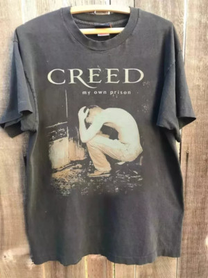 Creed Band Creed My Own Prison Charcoal T Shirt Full Size S-5XL