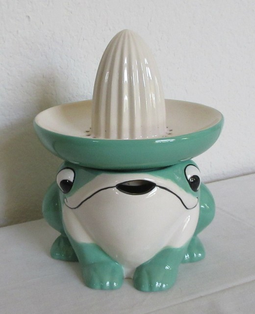 Senor Frog Ceramic Sage Green Reamer Juicer eBay