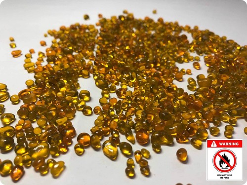 Honeycomb Gold Polished Rubble | Non-Tempered for Landscaping & Art Projects - Picture 2 of 2
