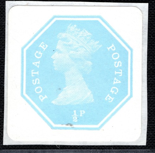 GB QEII SELF-ADHESIVE ½p Machin Stamp Unused {samwells-covers} 2RRED37 - Picture 4 of 6