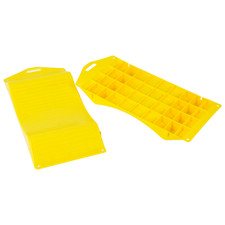 2 Pc Anti- Slip Parking Ramp Tire Cradle Wheel Chocks Vehicle Pit Stop Ramp
