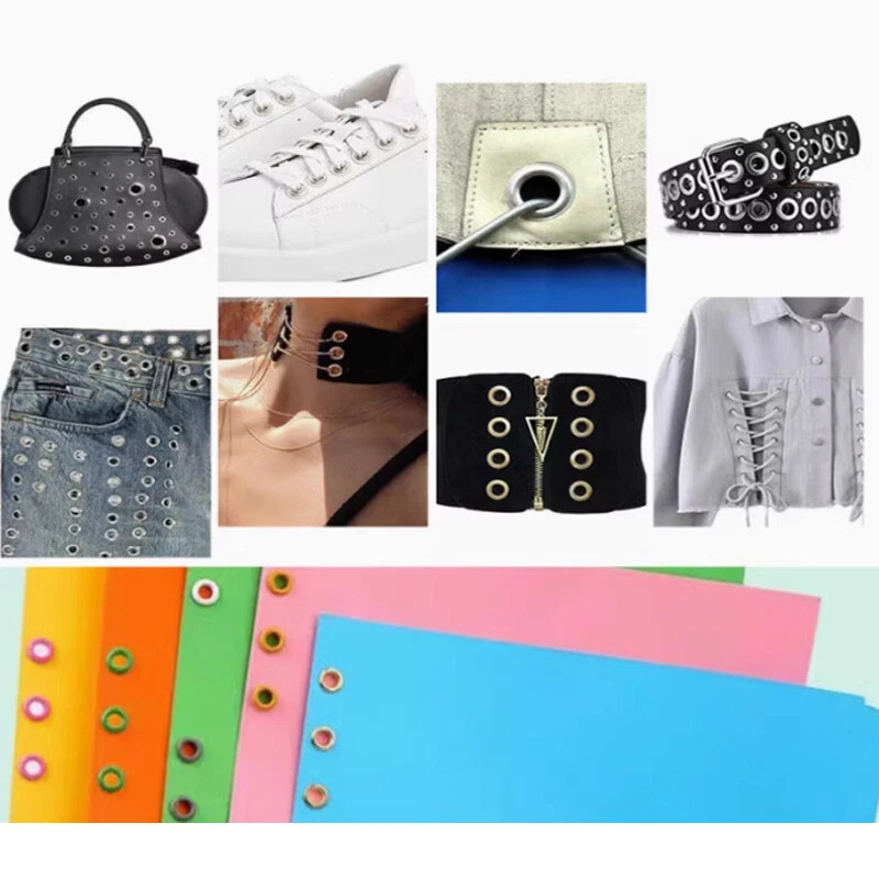 Ojal con hebilla de hierro con arandela ojal de reparación artesanal de cuero 4 mm/4,5/5/6/8/10 mm Foto 3 de 4