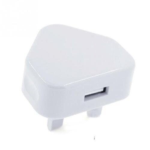 Cargador USB de 3 PINES Enchufe Reino Unido Adaptador de Corriente Cargador de Viaje de Pared 5V 1A para iPhone PC - Imagen 6 de 15