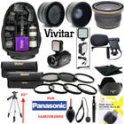 Full Hd Accessory Kit Lenses Backpack Tripod For Panasonic Hc-V770K Hd Camcorder