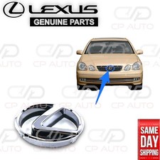 00 - 05 Lexus Gs300 Front Hood Radiator Grille Chrome Logo Emblem Oem New