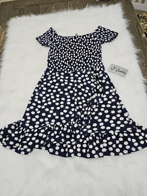 Floral Dress,navy Blue Size L, NWT, J For Justify 