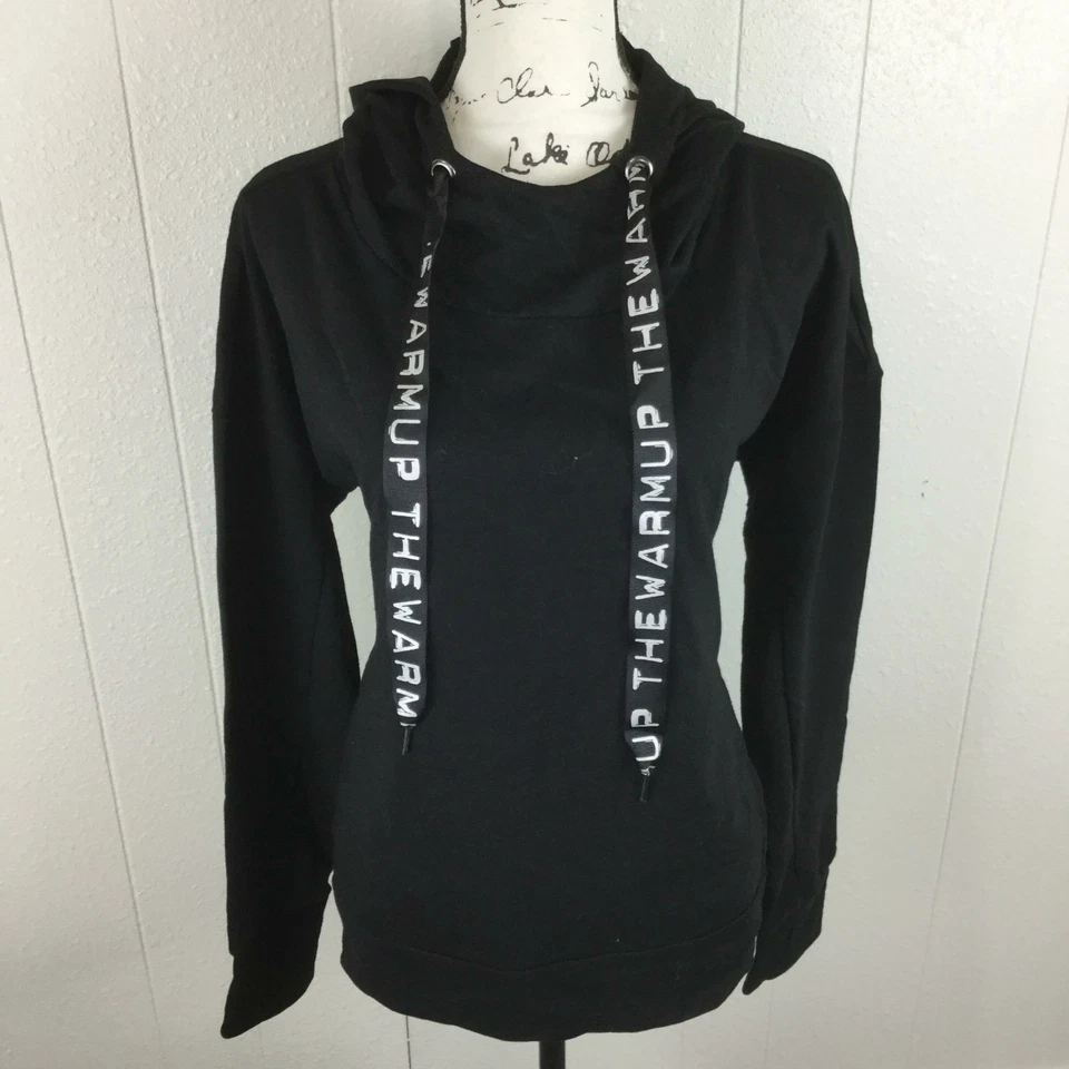 JESSICA SIMPSON разминка пуловер черный толстовка с капюшоном женский размер XL - Изображение 2 из 4