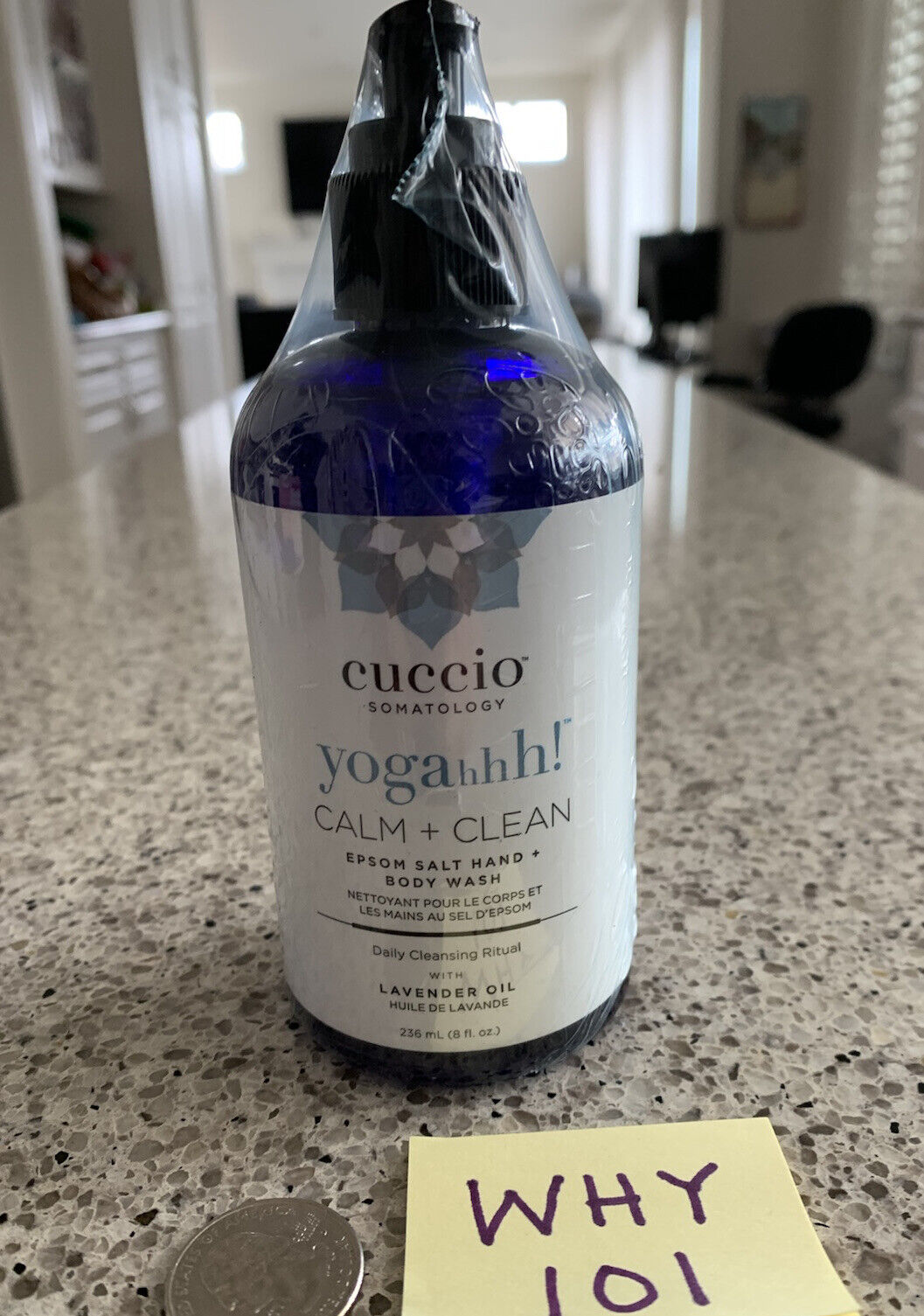 Cuccio Somatology Yogahhh Calm + Clean Epsom Salt Hand & Body Wash 8oz SEAL $39