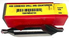 DORMER DRILL/ COUNTERSINK COMBINATION A220 #7 DRILL 1/4" DRILL POINT 3-1/4" OAL