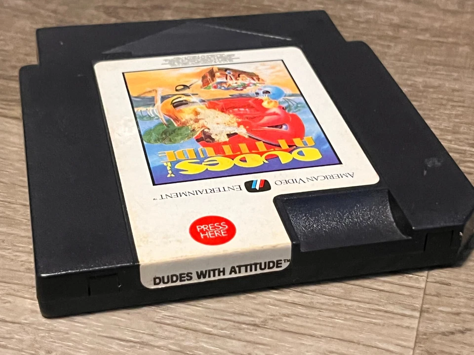 Dudes With Attitude Nintendo Nes Completo CIB Auténtico Foto 2 de 4