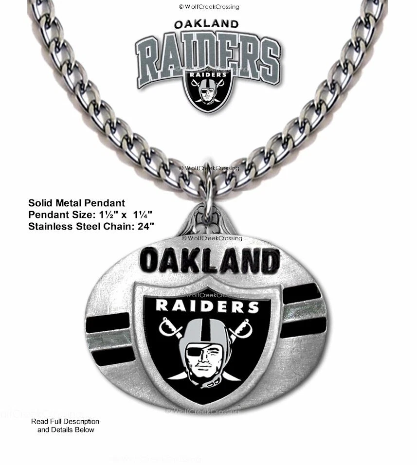 Oakland Raiders NFL Necklaces for sale | eBay