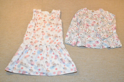 Kleiderpaket Mädchen 116 122 Kleid Sommerkleid und Bluse Bellybutton