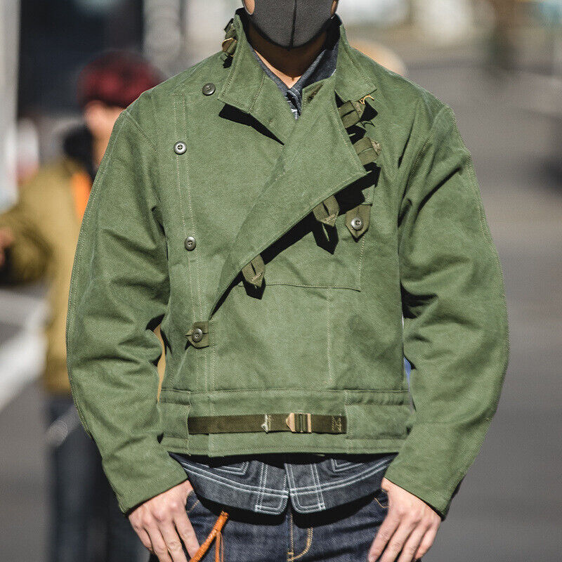 Vintage Style Motorcycle Jacket Retro Hunting Jacket Men Vintage Style Motorcycle Jacket Retro Hunting Jacket Men