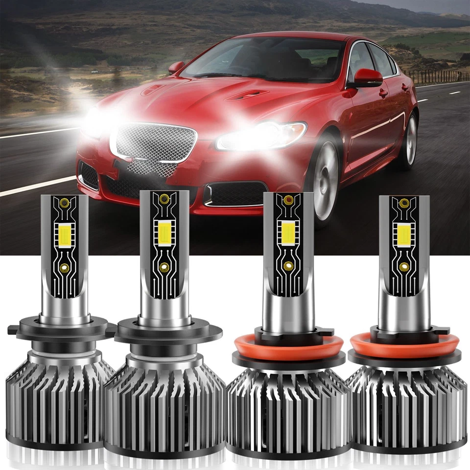 For Hyundai Veracruz 2007-2012 LED Headlight Bulb Fog Light High/Low Beam 6500K - Imagem 2 de 4