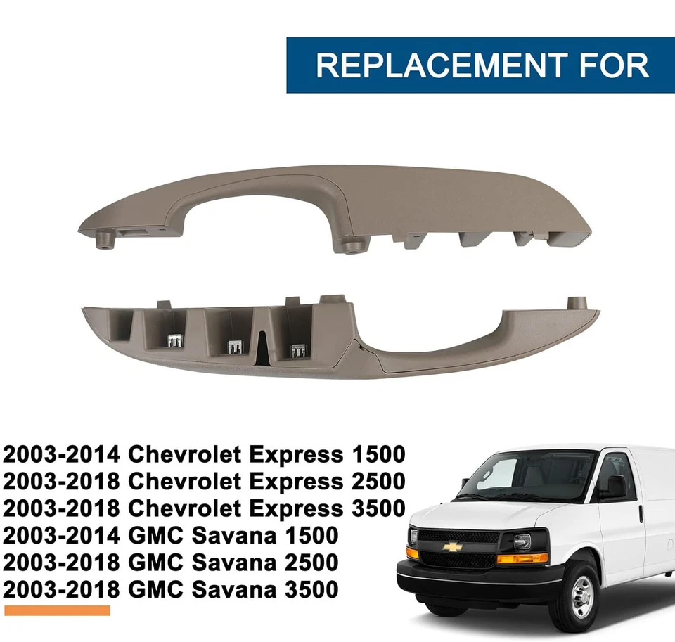 Pair Inside Pull Door Handle Armrest For 2003-2018 Chevrolet Express Van Savana Foto 2 de 4