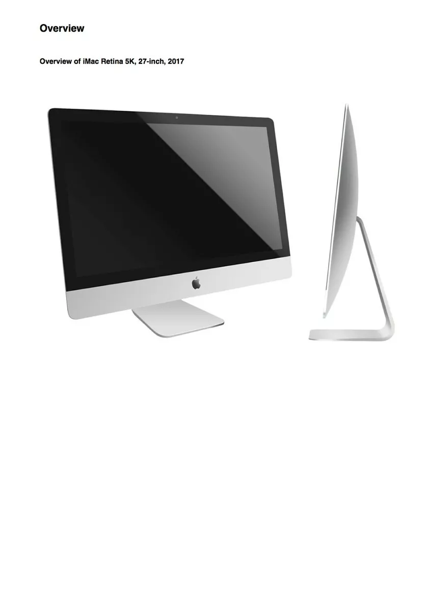iMac Retina 5K 27-inch 2017 Service Guide to Repairing/Reassembling PDF file