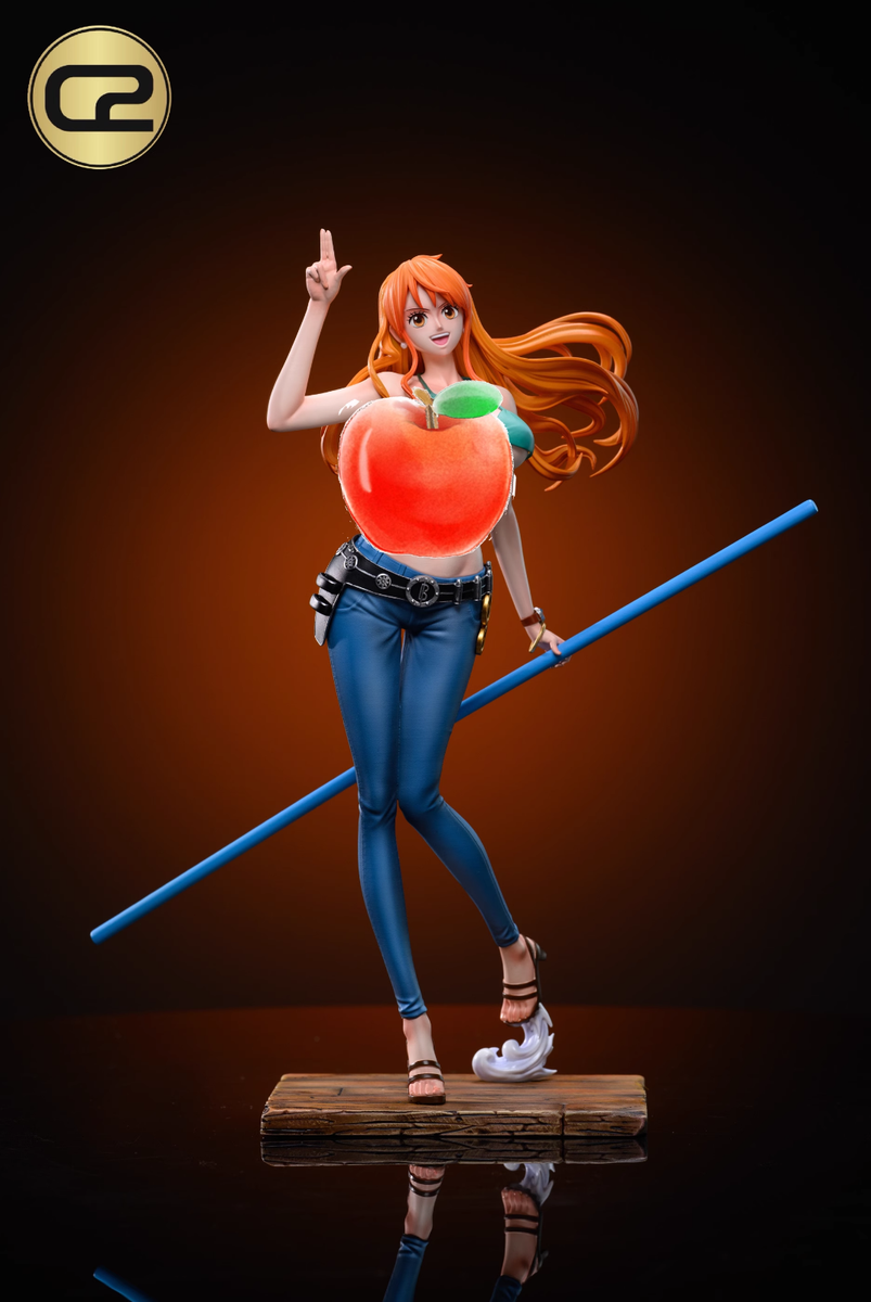 コロ　2年後ナミ　C2-Studio　二体 C2 Studio One Piece Nami Statue PU In Stock POP Scale