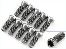 10pcs M2.5 x 8mm T8 Torx Screws Grade 12.9 Alloy Steel For Lathe Carbide Inserts