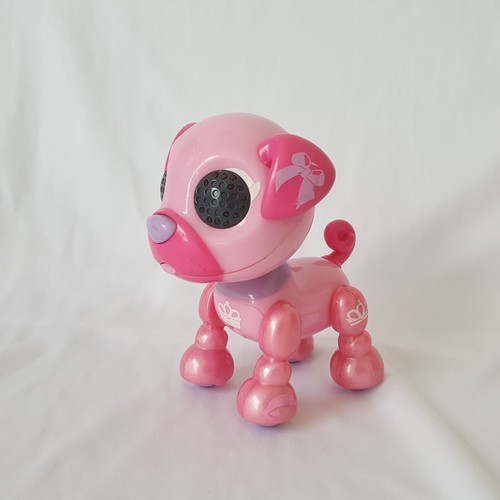 Zoomer Zupps Royal Pups Retriever Princess Pink Interactive Robot Pocket Pet 4" - Picture 21 of 24