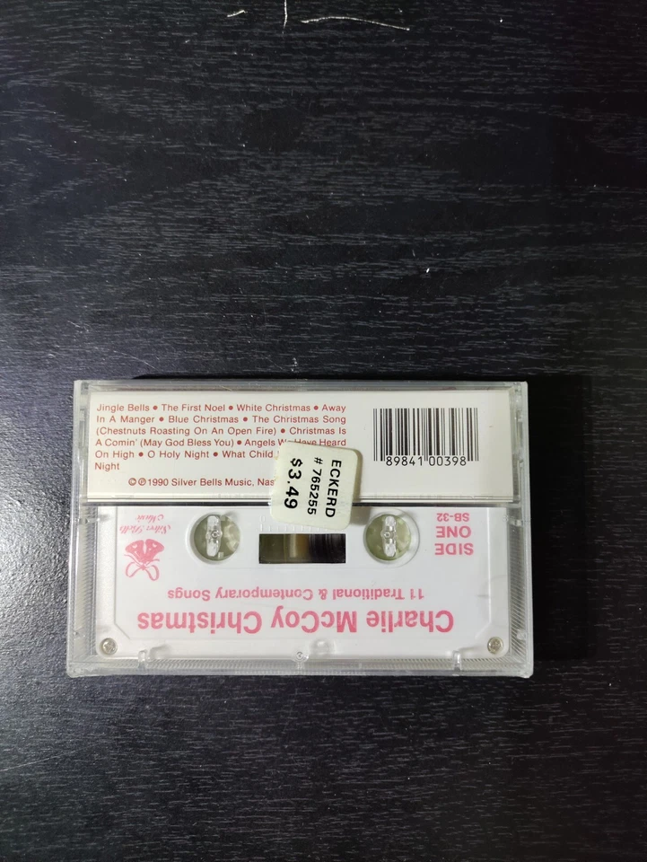 Charlie McCoy Christmas Traditional & Contemporary Songs Cassette Tape, 1990 NEW - Image 3 of 3