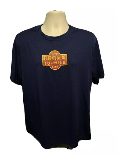 2013 NYRR Bronx 10 Mile Run Adult Large Blue Jersey