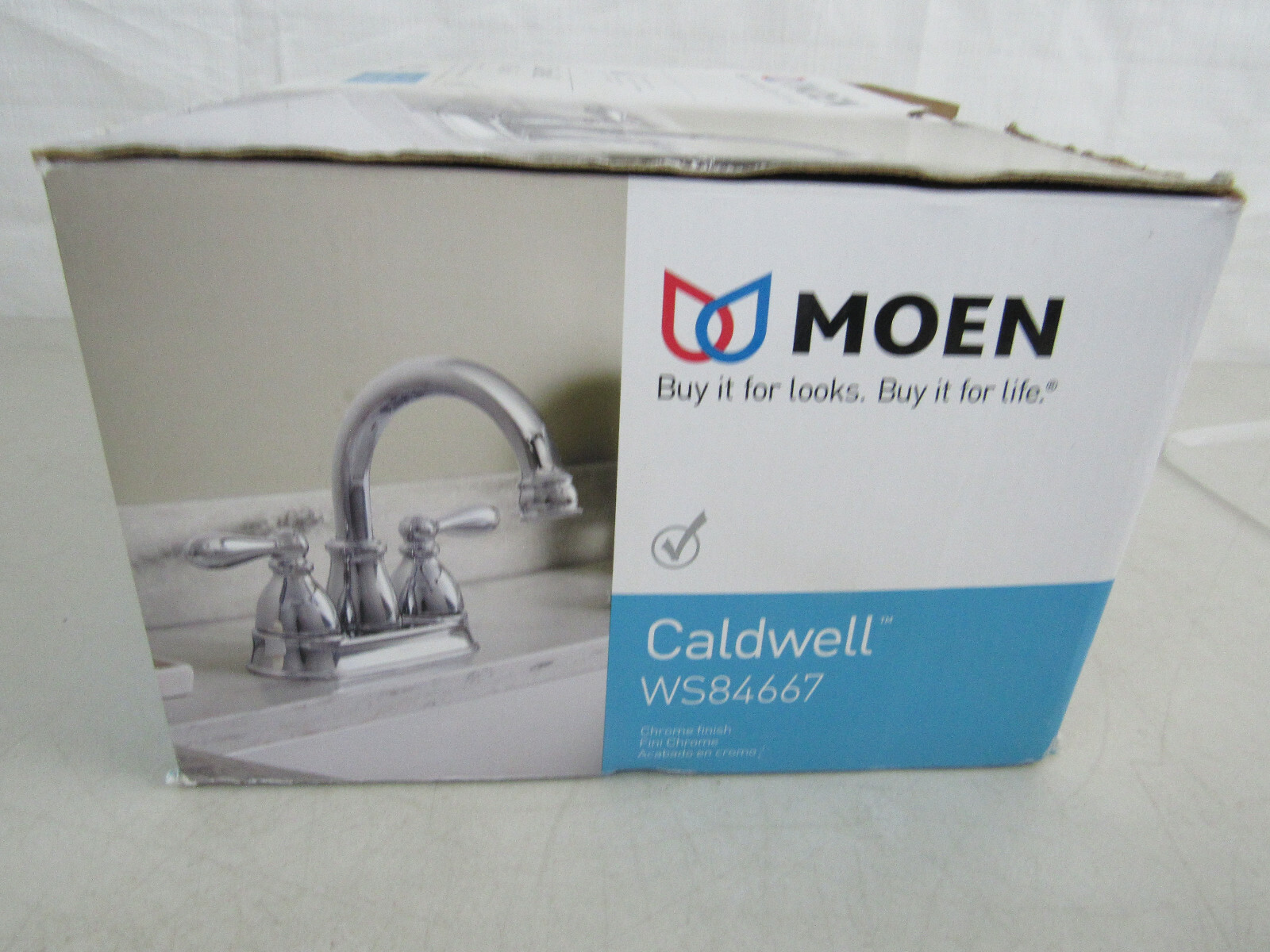 Moen Caldwell Two-Handle High Arc Bathroom Faucet Chrome WS84667-New ...