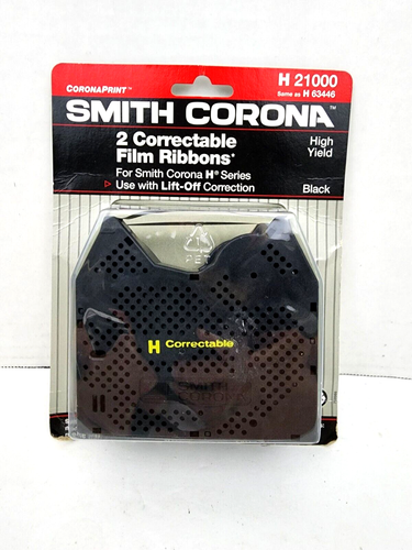 2 pack New Genuine Smith Corona H Series 21000 Correctable Typewriter Ribbons - Picture 1 of 4