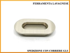 Maniglia da incasso finitura nickel satinato Porro 0598OV misura 64