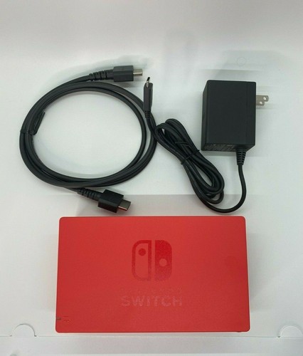 LIMITED EDITION Nintendo Switch Mario red and blue TV Dock HAC-007 charger Hdmi