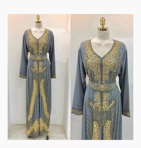 Pulcykp Abito Islamico Musulmano Del Caftano Del Marocchino Del Ricamo Del Vestito Lungo Formale Delle Donne Scuro Gn S 121068013 Pulcykp Abito Islamico Musulmano Del Caftano Del Marocchino Del Ricamo Del Vestito Lungo Formale Delle Donne Scuro Gn S 121068013