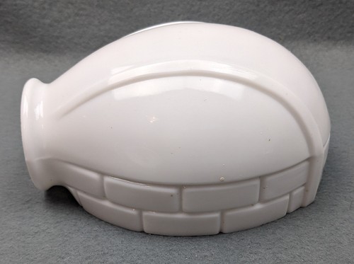 ALABAX 1930s Art Deco White Porcelain Sconce & Opal Glass Shade, Rewired - Picture 11 of 17