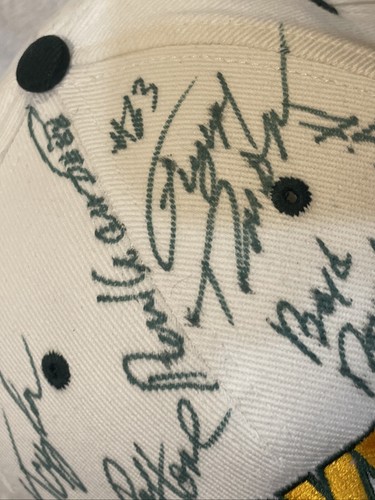 GORGEOUS Green Bay Packers 6 Player AUTO'D Hat, Paul Hornung Jim Taylor Thurston - Picture 3 of 11