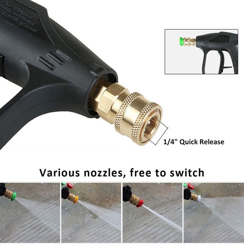 1/4" Snow Foam Lance Cannon Soap Bottle Sprayer Pressure Washer Gun Jet Car Wash - Picture 16 of 27