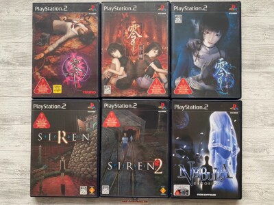 SONY PS2 Zero Fatal Frame Crimson Butterfly The Tormented & SIREN 1 2 & Nebula