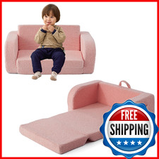 Toddler Couch, 2-in-1 Toddler Chairs Comfy 1-3 Years Old, Toddler Chair for Girl