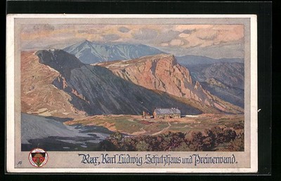 Künstler-AK Gust. Jahn: Deutscher Schulverein Nr. 523: Rax, Karl Ludwig Schutzh 