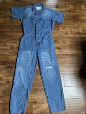 Pistola Grover Denim Short Sleeve Field Jumpsuit Disoriented M Hipster Boho