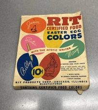 Vintage RIT Easter Egg Dying Color ~Empty Box Only ~For Display 1950’s