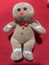 CT* Ty Jingle Beanie Baby SWEETSY Gingerbread Man 4.5" Ornament Plush Toy MWCT