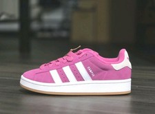 adidas Campus 00s J Pink White Suede Sneakers Unisex Kids US 4.5 IG9156