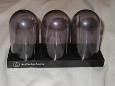 Audio Technica Headshell Cartridge Holder Display Caddy Holds 3 Phono Turntable