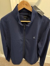 Men’s navy Track top.