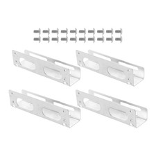 2 Pairs 5.25" to 3.5" Hard Drive Mounting Bracket Adapter HDD Bay