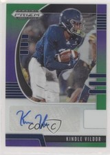 2020 Panini Prizm Draft Picks Rookies Purple & Green /199 Kindle Vildor Auto 0c2