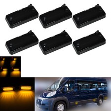 6x Für Peugeot Boxer 2006-19 LED Seitenmarkierungsleuchte Seitenblinker Schwarz