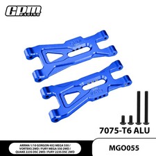 GPM Alu7075 Front Lower Suspension Arm ARRMA 1/10 Gorgon Mega Vorteks Fury QUAKE