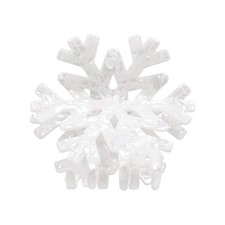 XIELIME Christmas Hair Clips Snowflake Claw 1 Count Pack of 1 , white