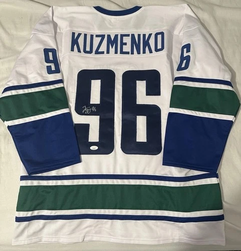 Andrei Kuzmenko Vancouver Canucks Autographed Hockey Jersey JSA Authenticated