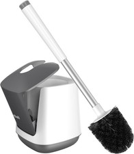 Toilet Brush Holder Self Closing Lid Toilet Bowl Brushes Holder Extra Long