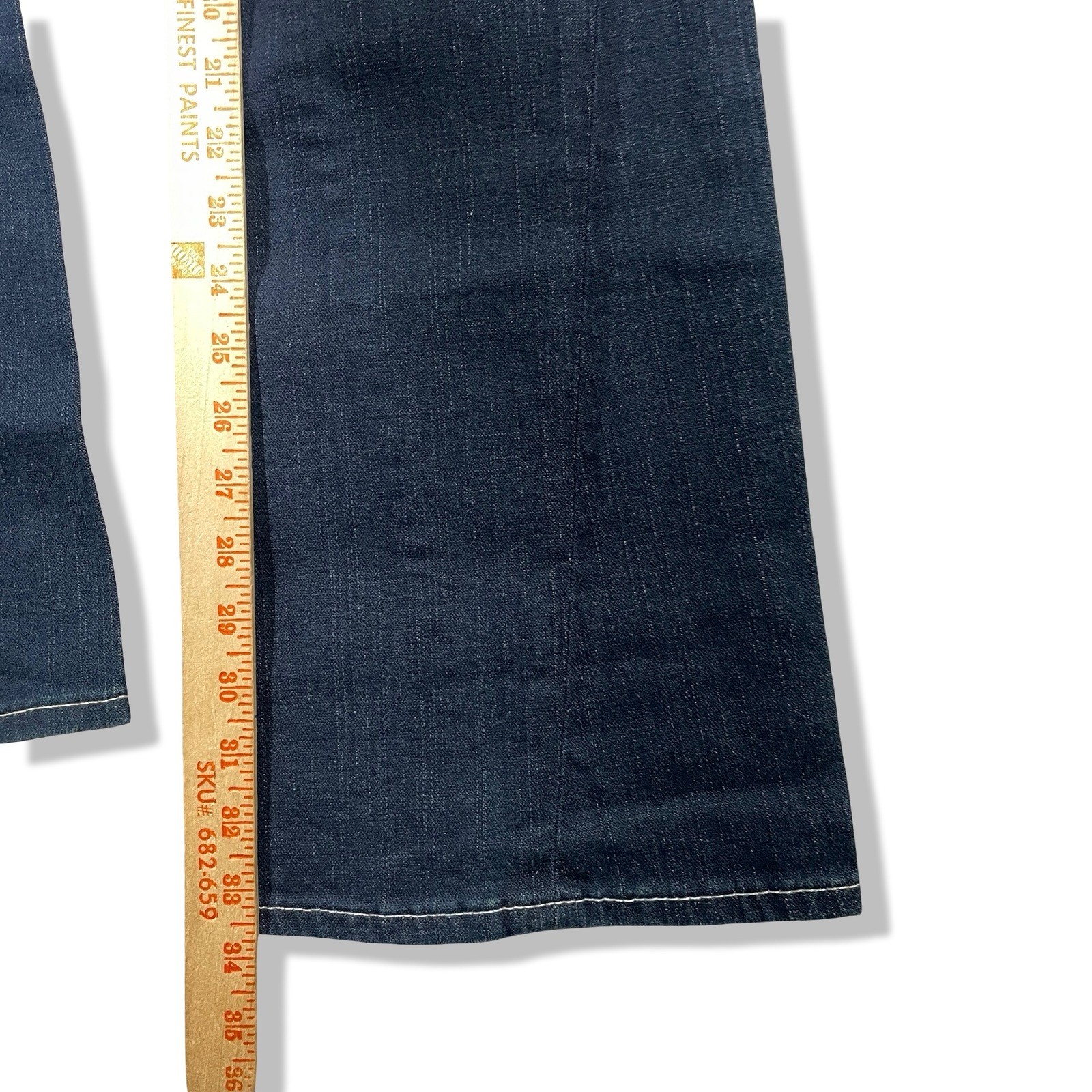 True Religion Joey Disco Fever Jeans Womens 27 Blue Crystal Flare Grunge NWT thumbnail 9